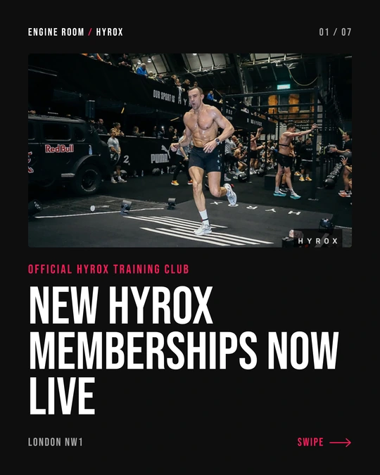 Official HYROX training club. London NW1. New HYROX memberships now live.